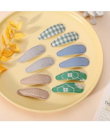 Yoyokid Hair Clips: 40 Pcs Snap Barrettes, Floral Plaid Design, Non-Slip Hair Accessories for Girls - Buy Online on GoSupps.com