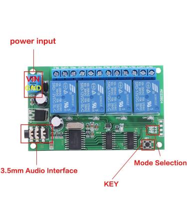 Decoder Relay Module AD22B04 - 12V 4 Channel DTMF Tone Phone Remote Controller | International Shipping Available - Buy Online on GoSupps.com