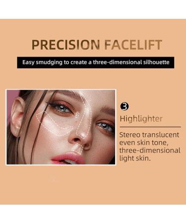 Highlighter Beauty Wand with Cushion Applicator Liquid Highlighter with Shimmer Finish Long Lasting Smooth Lightweight Highlighter Stick Face Illuminator Makeup Stick Gold 05# 5#highlight - Buy Online on GoSupps.com