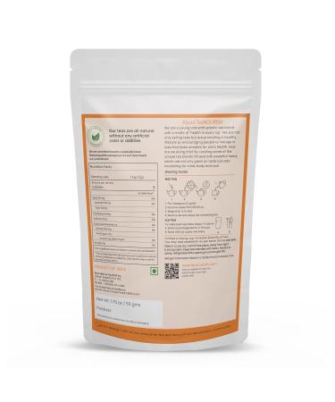 Teanourish Hibiscus Rose Herbal Tea - Caffeine-Free 100% Natural Blend of Hibiscus Rose Chamomile & More - Brew Hot or Iced - 50g Pack - Buy Online on GoSupps.com