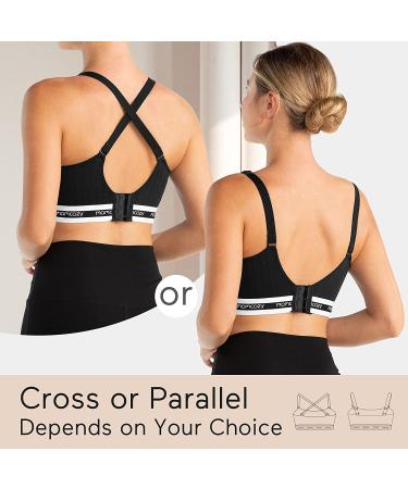 Momcozy Seamless Hands-Free Pumping Bra, Large Black - Comfortable Support for Spectra, Lansinoh, Philips Avent & More - Buy Online on GoSupps.com