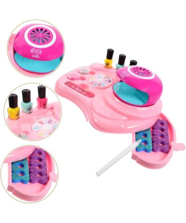 FOMIYES 2 Sets Nail Art Set Toy Kids Nail Polish Kids Decor Kids Tool Kit Nail Art Kit Nail Dryer Nail Decorations for Nail Art Kids Playset Decorate Pink Child Plastic Girl - Buy Online on GoSupps.com