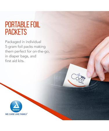 Dynarex White Petrolatum Ointment 144x5g - Skin Irritation & Diaper Rash Relief - Buy Online on GoSupps.com