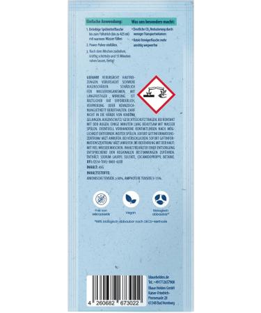 Blue Heroes 6-Seater Detergent Refill Powder | Biodegradable & Microplastic-Free | Powerful Sustainable Cleaning Formula - Buy Online on GoSupps.com