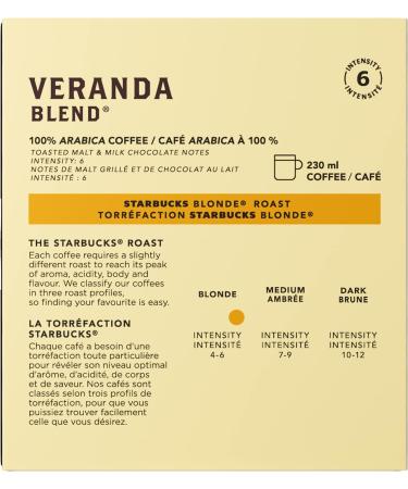 STARBUCKS Veranda Blend for Nespresso Vertuo Blonde Roast Coffee Pods 8 K-Cup Capsules Pack of 4 - Buy Online on GoSupps.com