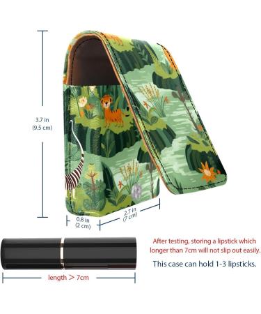 Buy Cartoon Animals Lipstick Case - Leather Lip Gloss Organizer with Mirror | Mini Lipstick Holder Bag - International Shipping Available - Buy Online on GoSupps.com