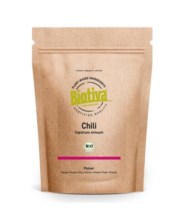 Piment fort bio - Piment de Cayenne 250g - Poudre finement moulue (Cayenne Capsicum cayennense) - Poudre de piment tr s pic e - Conditionn en Allemagne - Biotiva 250 g (Lot de 1)