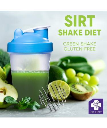 MD.Life Sirt Food Diet Shake - Vegan Super Green Meal Replacement Powder - 16 Servings - Buy Online on GoSupps.com