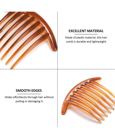 8 Pieces of Women's Hair Combs Plastic Insert Comb Bangs Comb 29-Tooth Disc Hair Comb 7-Tooth Disc Hair Comb 11-Tooth Figure Eight-Shaped Insert Comb (Brown) - Buy Online on GoSupps.com