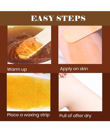 Sharonelle Soft Wax All Purpose Hair Removal Natural Depilatory Canned Wax for Sensitive Skin Canada-Made Melting Wax in Black color Canned Package (24PC Chocolate) 500 ml (Pack of 24) Chocolate - Buy Online on GoSupps.com