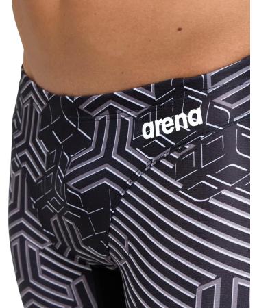 ARENA Men's Kikko Pro Swim Jammer 6 - Black Black Multi | Premium Swimwear for Competitive Swimmers - International Shipping Available - Buy Online on GoSupps.com
