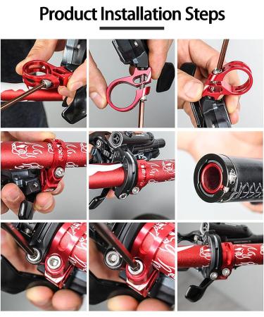 Sram X7 X9 X0 XX X01 XX1 Bike Shifter Clamp Replacement - Red Aluminum Alloy Trigger Bar Clamp 45x32x12mm - Buy Online on GoSupps.com