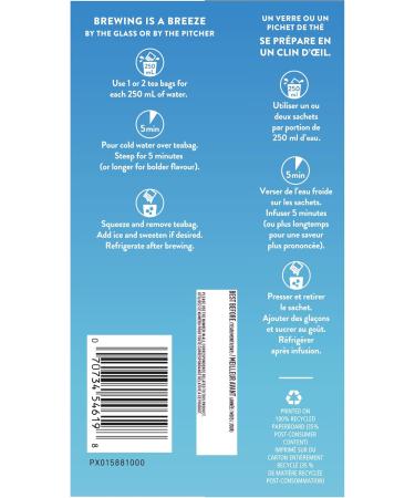 Celestial Seasonings Cold Brew Iced Tea Sweetened Tea with Lemon Contains Caffeine 18 Count (Pack of 6) - Buy Online on GoSupps.com