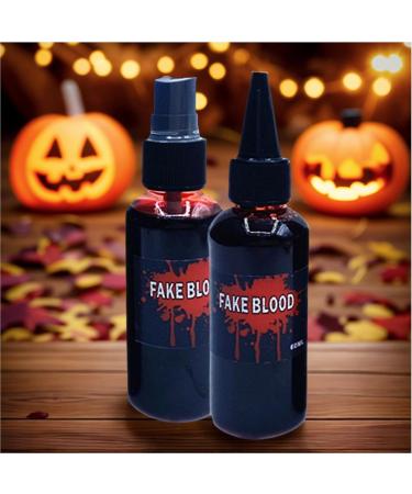  Generisch Halloween Artificial Blood - 60ml - Realistic Washable Cosmetic for Halloween Cosplay - Skin-Friendly Accessory for Theatrical Performances and Horror Parties - Buy Online on GoSupps.com