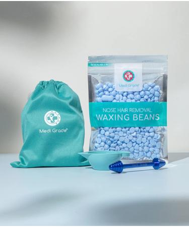 Medi Grade Nose Waxing Kit 50g - Eco-friendly Nose Hair Remover for Men and Women - Includes Reusable Wax Sticks and Microwavable Cup - Unsightly Nasal Hair Removal Solution - Buy Online on GoSupps.com