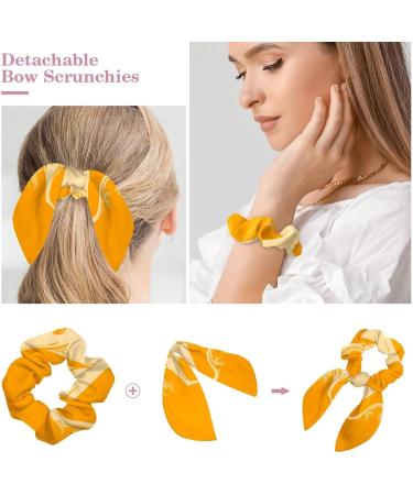 6 Pieces Elastic Long Hair Ties with Bow for kids Women Girls Leopard Print Yellow Coffee Black Multi-colored 18 - Buy Online on GoSupps.com