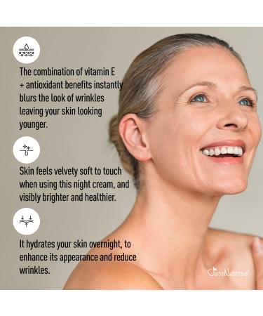 Just Nutritive Anti-Aging Night Facial Cream | Best Night Cream for Wrinkle Reduction | 2oz Anti Aging Skin Care for Youthful Skin - Buy Online on GoSupps.com