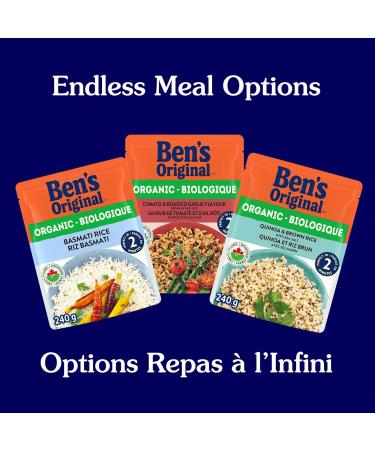 BEN'S ORIGINAL Organic Basmati Rice 240g Pouch - Buy Online on GoSupps.com