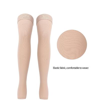 Compression Socks for Enhanced Blood Circulation | Breathable Elastic & Thin High Open Stockings for Sports Nursing & Running (XXL) - Buy Online on GoSupps.com