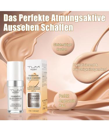 EONFAVE SPF 15 Foundation Breathable light liquid waterresistant colorchanging concealer makeup - Buy Online on GoSupps.com