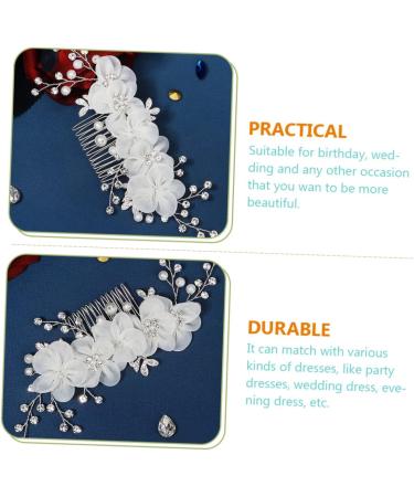 Didiseaon Flower Side Hair Comb Rhinestone Hair Comb Hair Jewels for Women Bridal Headdress Rhinestone Headpiece Bridal Headpiece Tiara Wedding Rhinestones Bride Accessories - Buy Online on GoSupps.com
