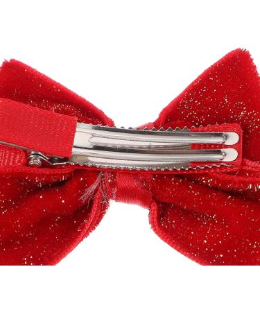 Beaupretty 3 Pairs Bow Hairpin Girl Hair Bow Red Hair Bow Girl Hair Accessories Red Bow Hair Clip Chinese Hair Barrettes Hair Claw Clips Bow Hair Clips Decorate Christmas Baby Girl Fabric - Buy Online on GoSupps.com