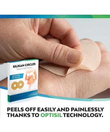 4-Pack Medical-Grade Areola Scar Gel Circles for Breast Surgery Recovery - Silicone Tape Sheets for Scar Reduction and Comfort Treatment by Silikan - Buy Online on GoSupps.com