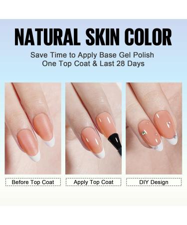 Tomicca French Press On Nails - 180 Almond Nail Tips Pre-Colored Full Cover & Base Coat 15 Sizes Nude Almond Nail Art & Extensions - Buy Online on GoSupps.com
