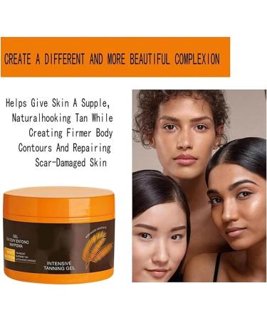 Pack of 2 luxury intensive tanning gels natural tanning accelerator lotion brown tanning gel tanning accelerator cream intensive brown tan for sunbeds and outdoor sun - Buy Online on GoSupps.com