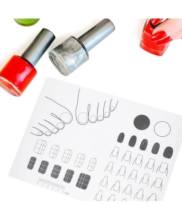 Lurrose Nail Art Stamping Mats Silicone Nail Training Mat Trainer Sheet for Application Practice As Shown - Buy Online on GoSupps.com