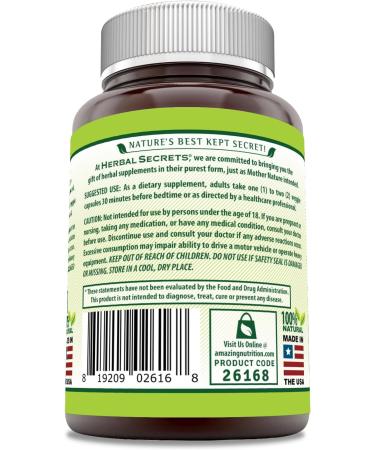 Herbal Secrets Valerian Complex Supplement | 1200 Mg per Serving | 90 Veggie Capsules | Non-GMO | Gluten-Free | Made in USA - Buy Online on GoSupps.com
