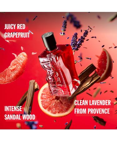 Diesel D RED Eau de Parfum for Men Fougere & Aromatic with Notes of Red Grapefruit Lavender & Sandalwood 1 Fl Oz (Pack of 1) - Buy Online on GoSupps.com