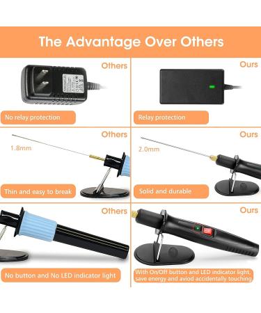 Foam Cutter  Upgraded Electric Hot Knife With Button and Power Light  100-240V/15W Hot Knife 10CM Styrofoam Cutting Pen with Electronic Voltage Transformer Adaptor - Buy Online on GoSupps.com