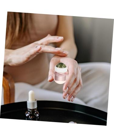 Angoily Jade Roller Face Roller for Portable Facial Roller Face Eye Puffiness Roller Face Puffiness Roller Facial Skin Care Tool Pink Eyes Nursing Supplies Metal - Buy Online on GoSupps.com