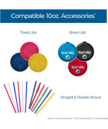 Tervis Reusable Six Pack Straws | Made in USA | Double Walled Insulated Tumbler | Keeps Drinks Cold & Hot | 10 Inch Straight Straws | Assorted Colors - Buy Online on GoSupps.com