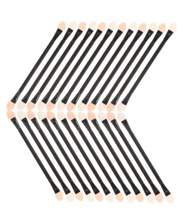 MUSISALY 30pcs Cosmetic Eyeshadow Sponge Makeup Eyeshadow Brush Dual Ended Makeup Brush Plastic