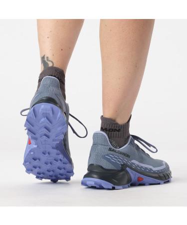 Salomon Women's Alphacross 5 Hiking Shoe - EU 40 Bering Sea Carbon Blue Heron | International Shipping Available - Buy Online on GoSupps.com