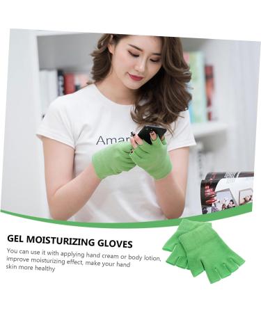 Healeved 4 Pairs Gel Gloves Lotion Gloves for Dry Hands Moisturizer Gloves Fingerless Gloves Moisturizing Gloves Half Finger Spa Gloves Hand Cracked Gloves Skin Care Cosmetic Knitting Miss - Buy Online on GoSupps.com