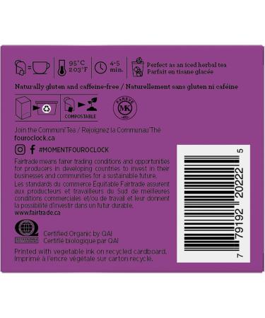 Four O'Clock Peppermint Herbal Tea Organic Fairtrade Non-Gmo Kosher Gluten-Free 6 Packs (96 teabags) - Buy Online on GoSupps.com