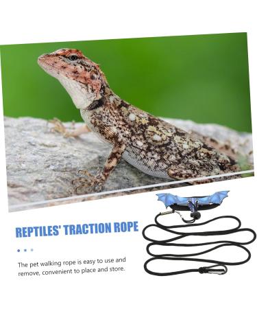 POPETPOP 2 Sets Lizard Leash Squirrel Harness Reptile Reptichip Bearded Dragons Walking Leash Drawstring Tank 17X7X0.1CMx2pcs Bluex2pcs - Buy Online on GoSupps.com