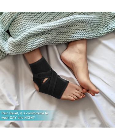 Yosoo Health Gear Ankle Bandage | Adjustable Compression Foot Orthosis for Midfoot Break & Plantar Fasciitis | Breathable Neoprene Foot Stabilization - Buy Online on GoSupps.com