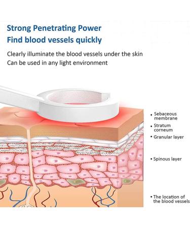 SSDDLZEQ LED Vein Detector - Rechargeable USB Vein Finder for Clearer Venous View | International Shipping Available - Buy Online on GoSupps.com