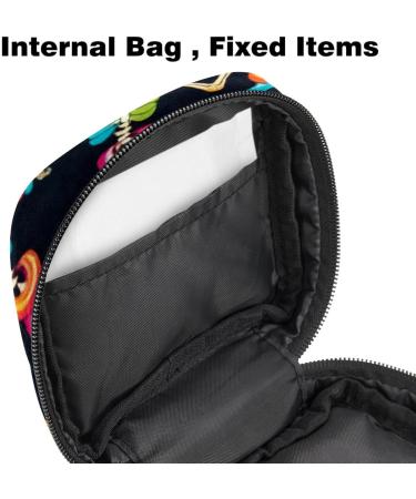 MUOOUM Neon Hearts Storage Bag for Women's Bandages & Menstrual Cups - Portable Cash Bag for Teenagers - Buy Online on GoSupps.com