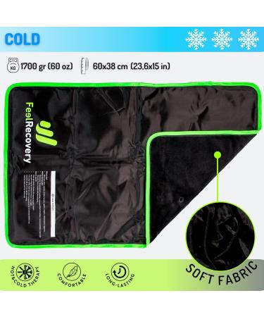 XXL Cold Warm Compress for Backs & Legs - Reusable Cooling Pillow & Gel Pads for Hip & Back Pain Relief (60x38 cm) - Extra Soft Fabric - Buy Online on GoSupps.com