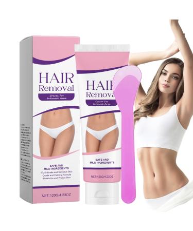 Hair removal cream for the intimate area skin balm 120 g with scraper hair removal cream for body armpits intimate area elbows legs arms armpits chest and back