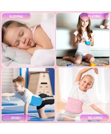 Sanwuta 4 Pack Castor Oil Pack Wrap for Kids - Organic Reusable Compress Kit with Storage Bags | Ideal for Massage & Relaxation - White Blue Pink Purple - Buy Online on GoSupps.com