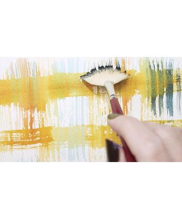 Silver Brush 5504S-6 Alpine White Goat Hair Brush - Size 6, Short Handle for Oil, Acrylic, and Watercolor - Buy Online on GoSupps.com