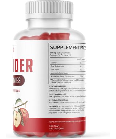 Icon Muscle Apple Cider Vinegar Gummies - Vegan, Delicious Apple Flavor, High Strength ACV - 60 Gummies - Buy Online on GoSupps.com