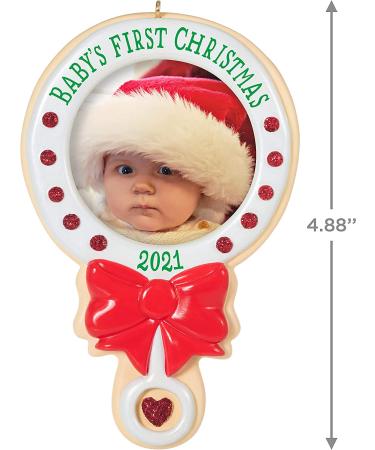 2021 Hallmark Keepsake Baby's First Christmas Photo Frame Ornament - Buy Online on GoSupps.com