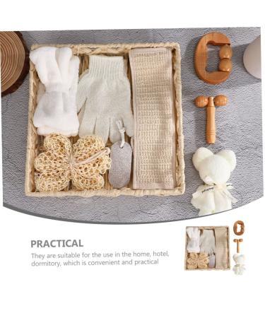 Beavorty Bath Flower Set - Luxury Home Spa Kit with Scrubbing Brush & Skin Scrubber for Relaxing Bathing Experience - Buy Online on GoSupps.com